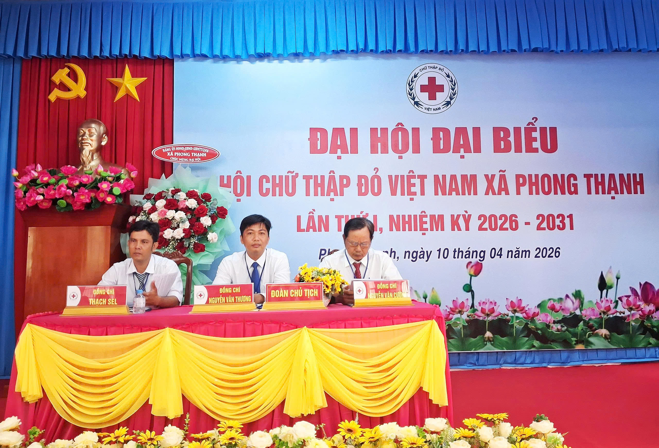 Hội Chữ thập đỏ xã Phong Thạnh tổ chức Đại hội lần thứ I, nhiệm kỳ 2026-2031